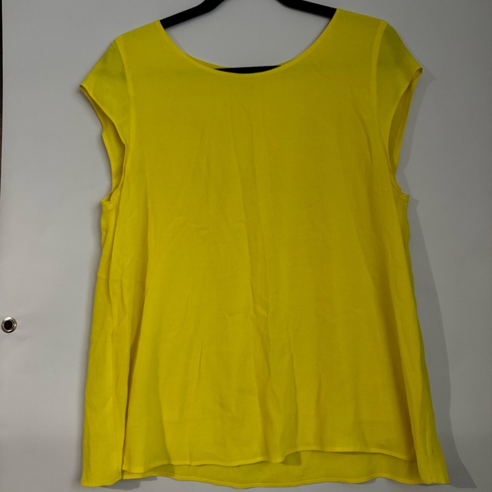 Aritzia Wilfred Free Yellow Layered Blouse Size L